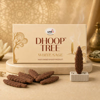 India First White Sage Dhoop Tree Vastu Based Incense Product for Home (100Gm, 20pcs)