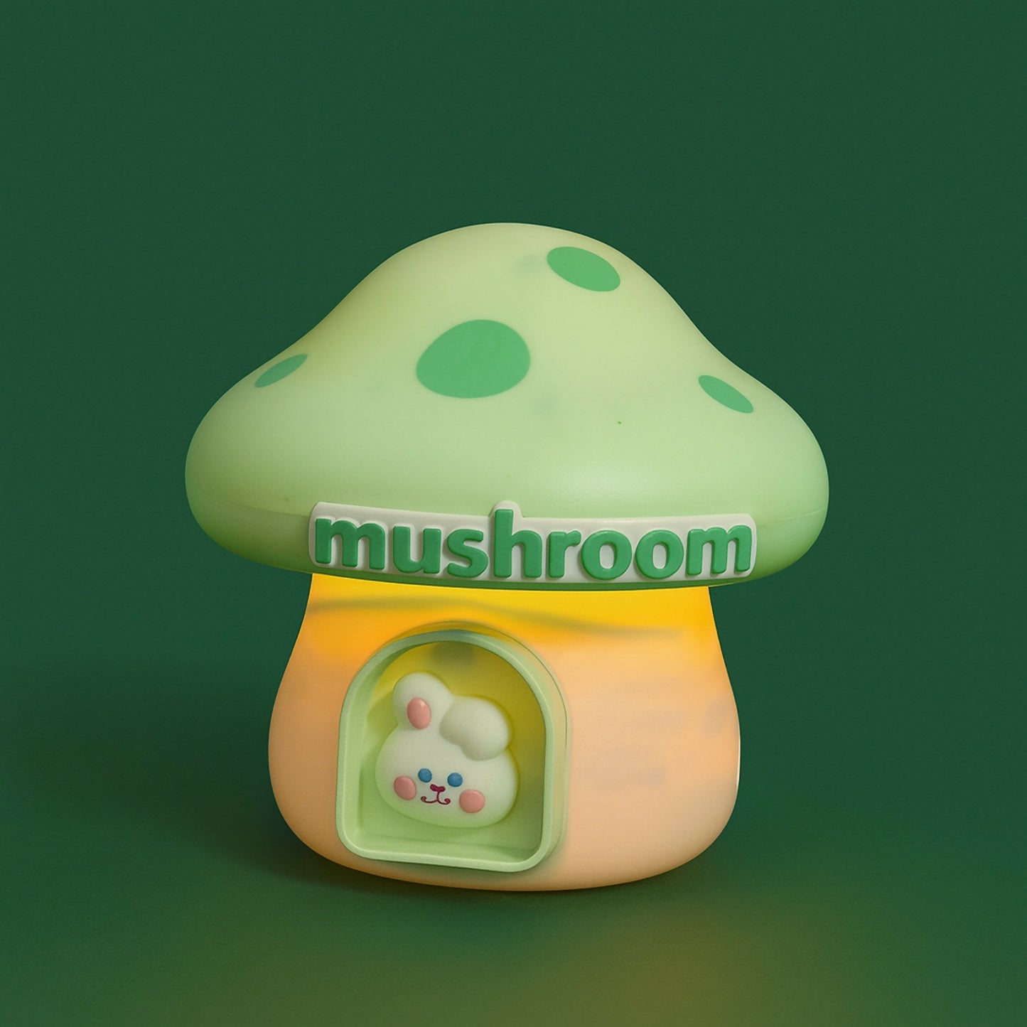 Mushroom Shape LED Night Lamp for Kids Room, Soft Warm Bedside Light