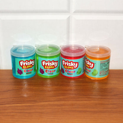 Khyati Frisky Clear Slime, Soft, Stretchy Fun Sensory Play Gel (1Pc/Mix Colour, 40 g)