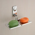 Stainless Steel Double Soap Dish – Rustproof & Wall Mountable