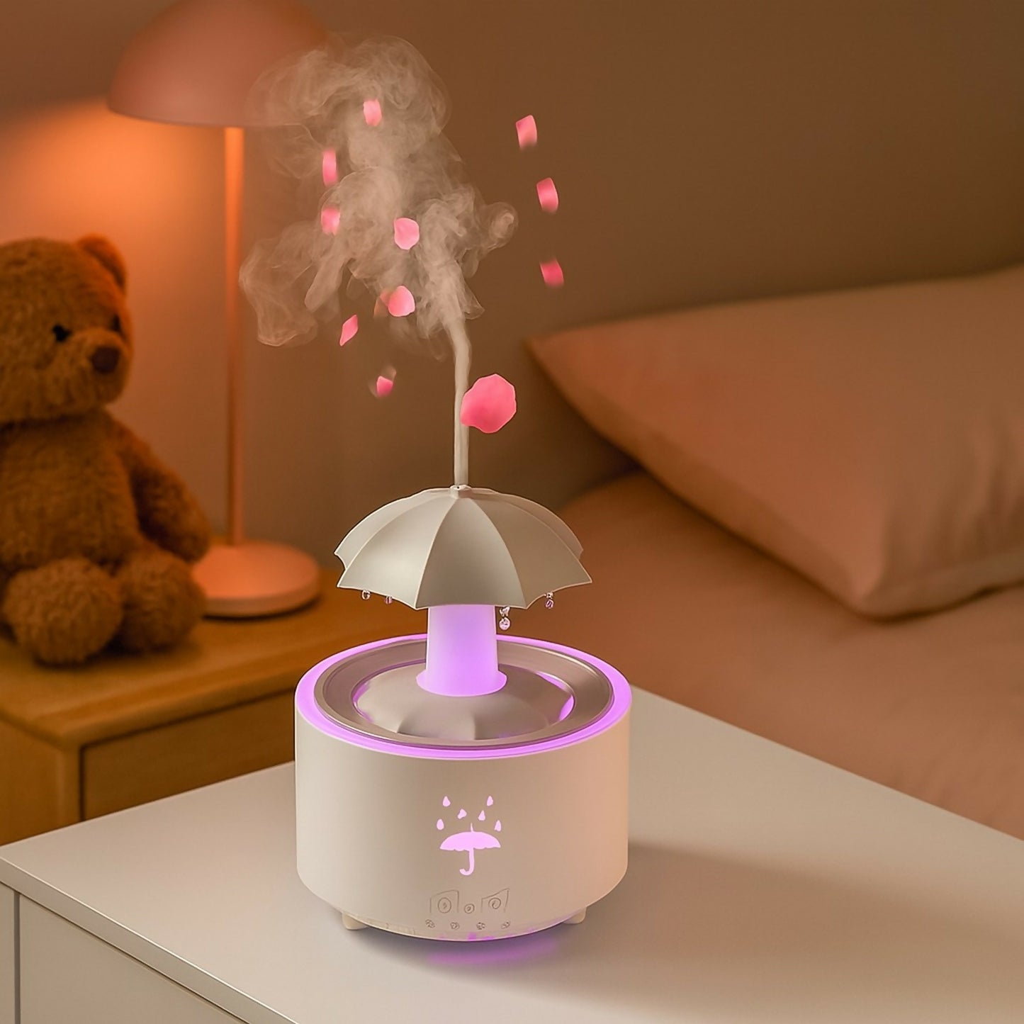 Umbrella Aromatherapy Diffuser with Colorful LED Lights & Cool Mist Spray