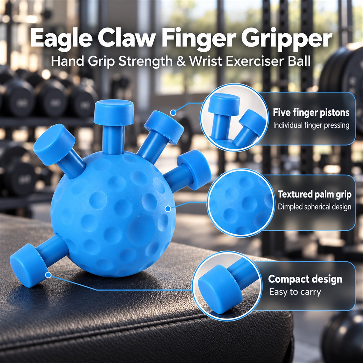 Grip Strength Trainer – Portable Hand & Finger Exerciser