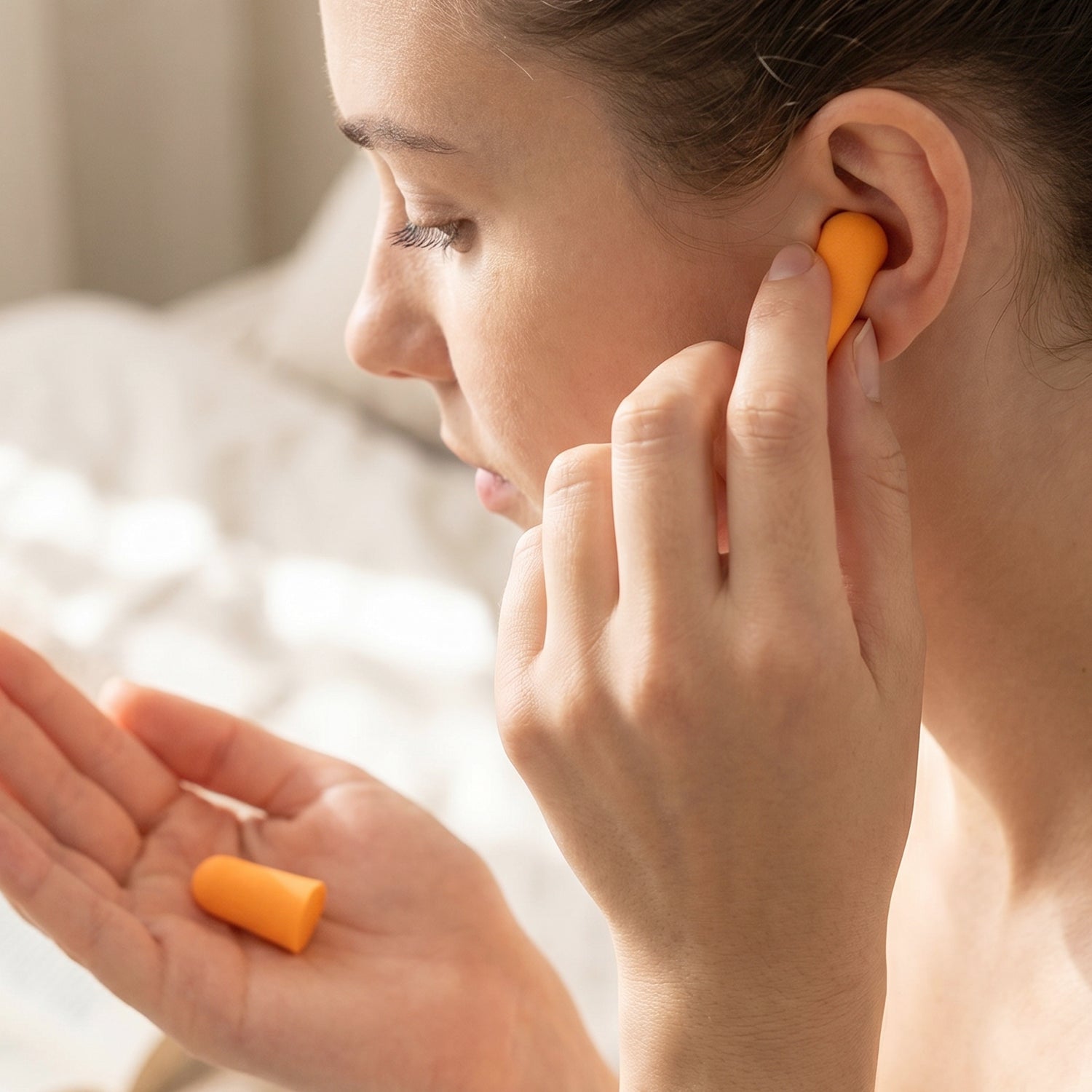 Soft Foam Earplugs 4 Pair for Noise Reduction, Comfortable Fit for Sleeping
