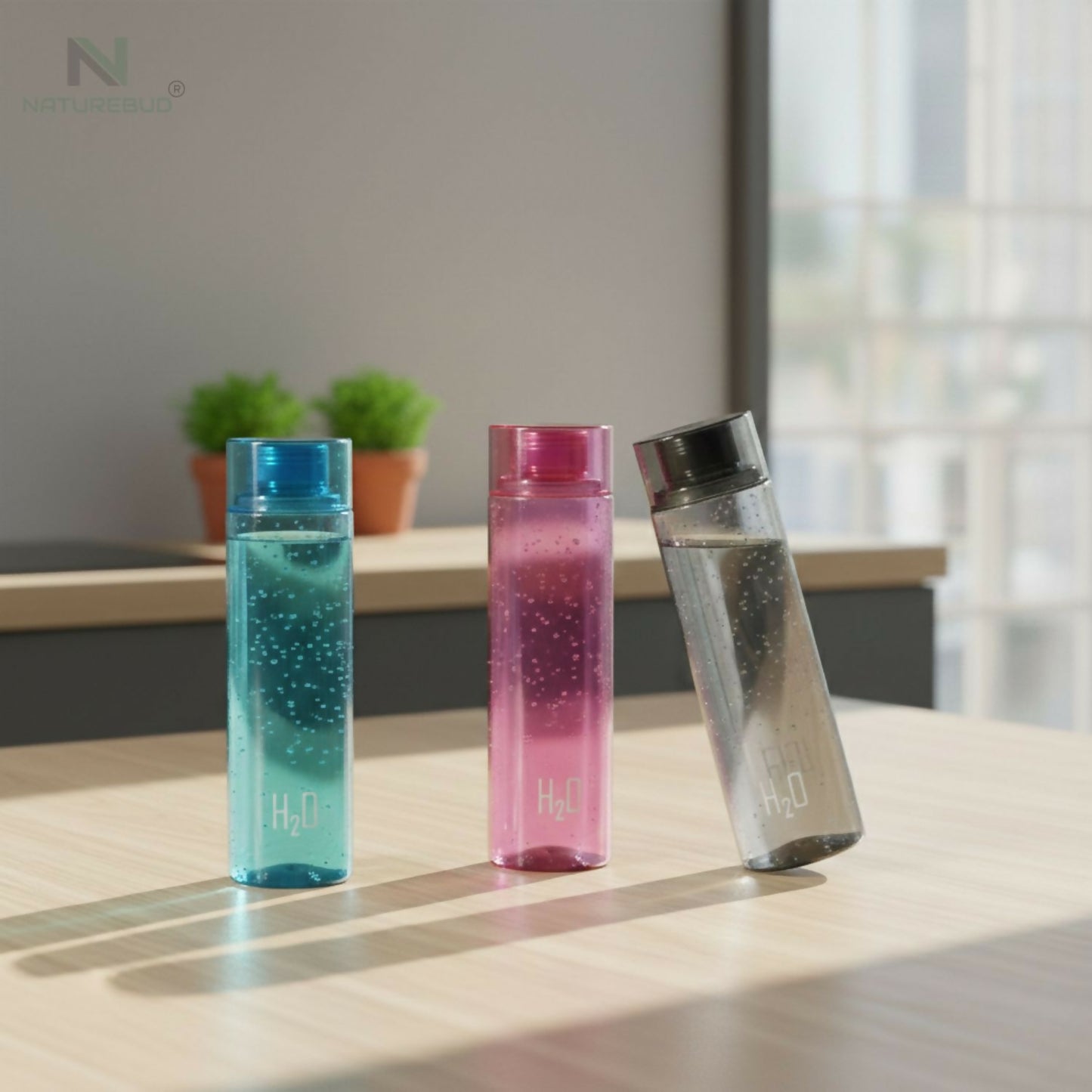 Pet Square Water bottle 3 Pcs Set