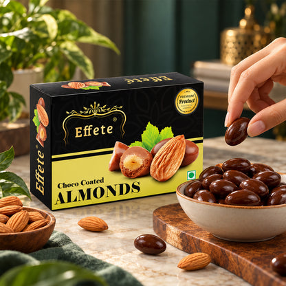 🎁 ₹1 Gift | Effete Choco Coated Almonds – Rich Gourmet Chocolate Treat