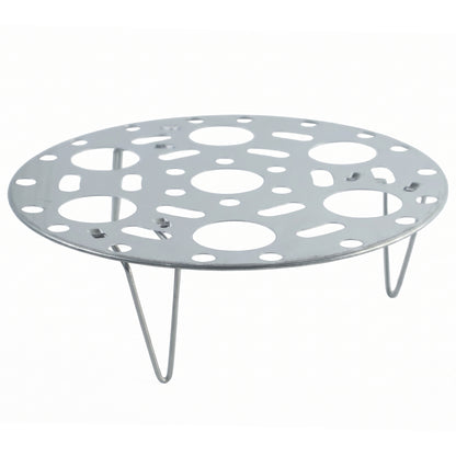 Stainless Steel Round Egg Steamer Rack Folding Trivet Stand for Pot (1 Pc)