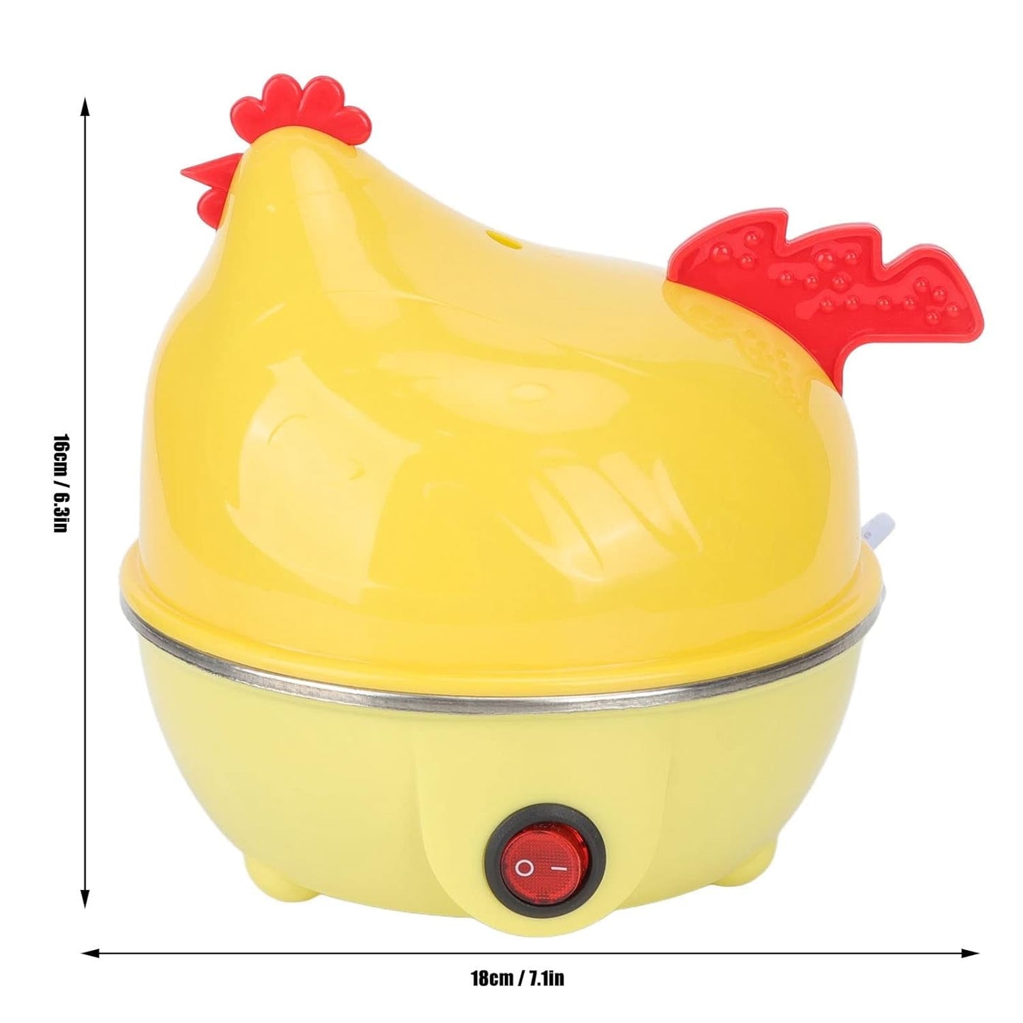 Egg cooker size dimensions