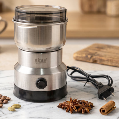Mini Electric Grinder 150W Stainless Steel for Coffee Spice and Masala (1 Pc) view 5