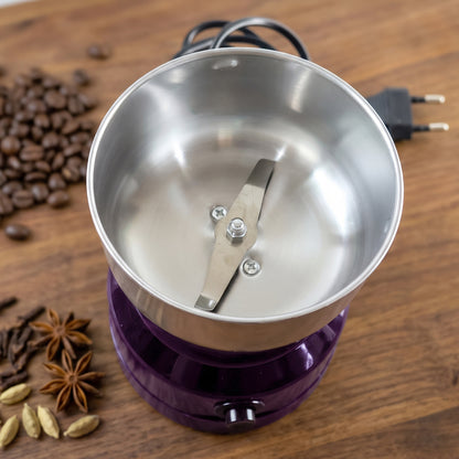 Electric Coffee Grinder Stainless Steel Blade Spice Grinder Machine (1 Pc)