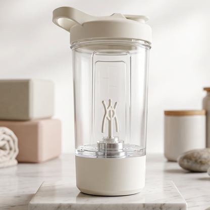 400ml USB Rechargeable Electric Self Stirring Protein Shaker Bottle (1 Pc)