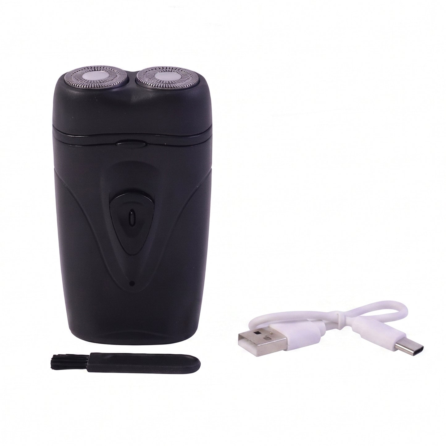 Black men's electric shaver suitable for travel and daily grooming