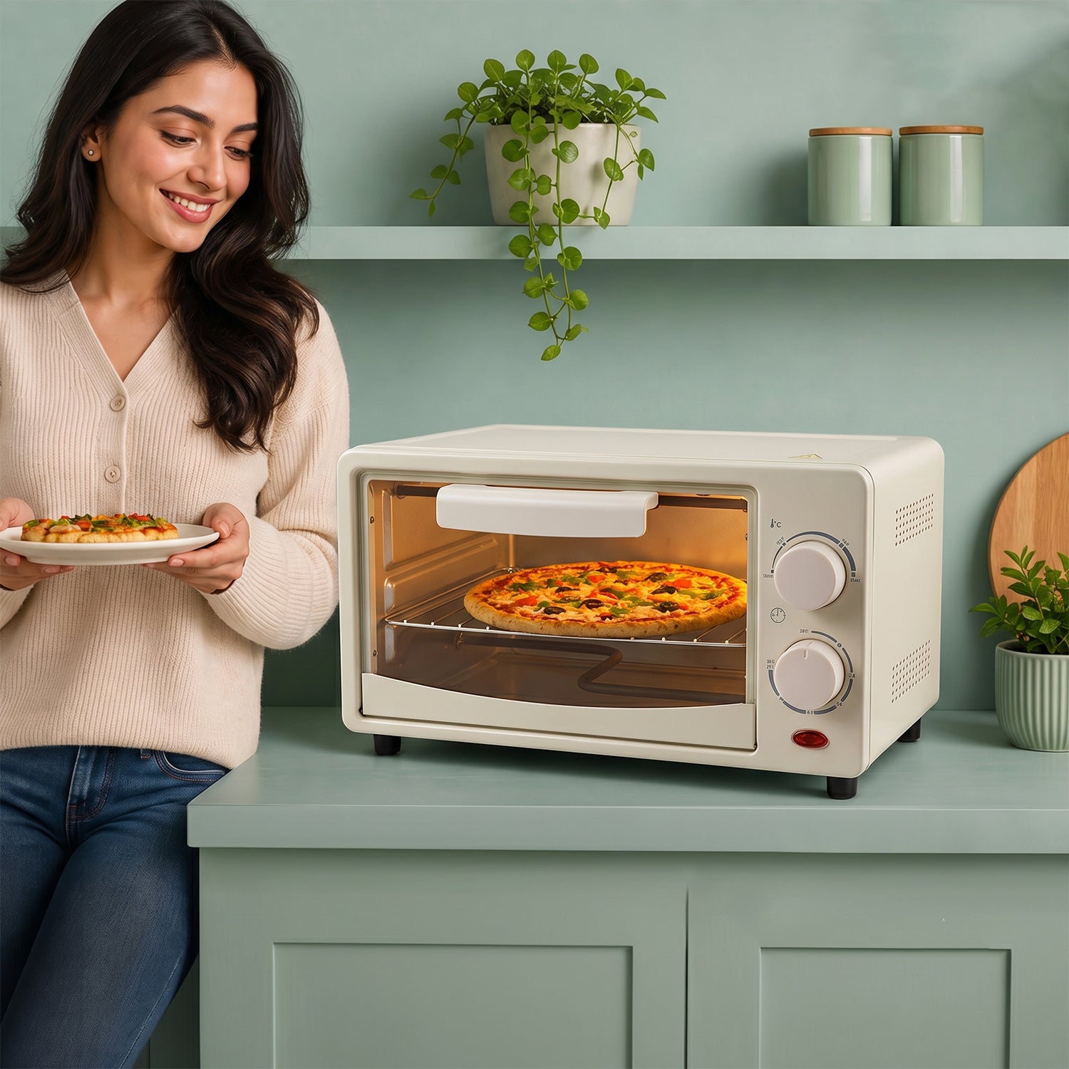 Electric Oven 12 Litre, 600W Mini OTG Oven Toaster Griller for Baking (1 Pc)