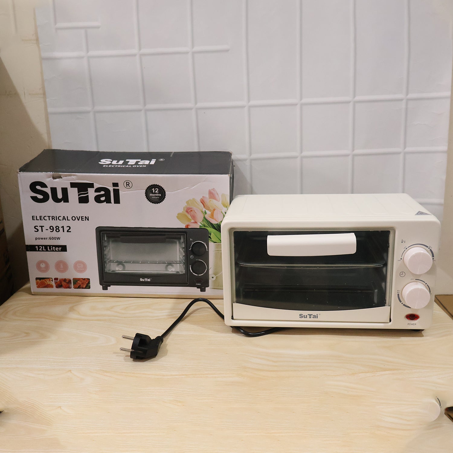 Electric Oven 12 Litre, 600W Mini OTG Oven Toaster Griller for Baking (1 Pc)