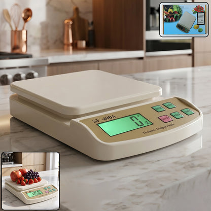 Square Electronic Kitchen Weighing Scale SF400A Digital Food Scale (1 Pc)