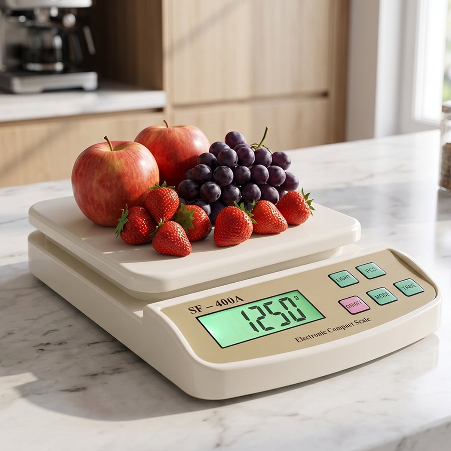 Square Electronic Kitchen Weighing Scale SF400A Digital Food Scale (1 Pc)