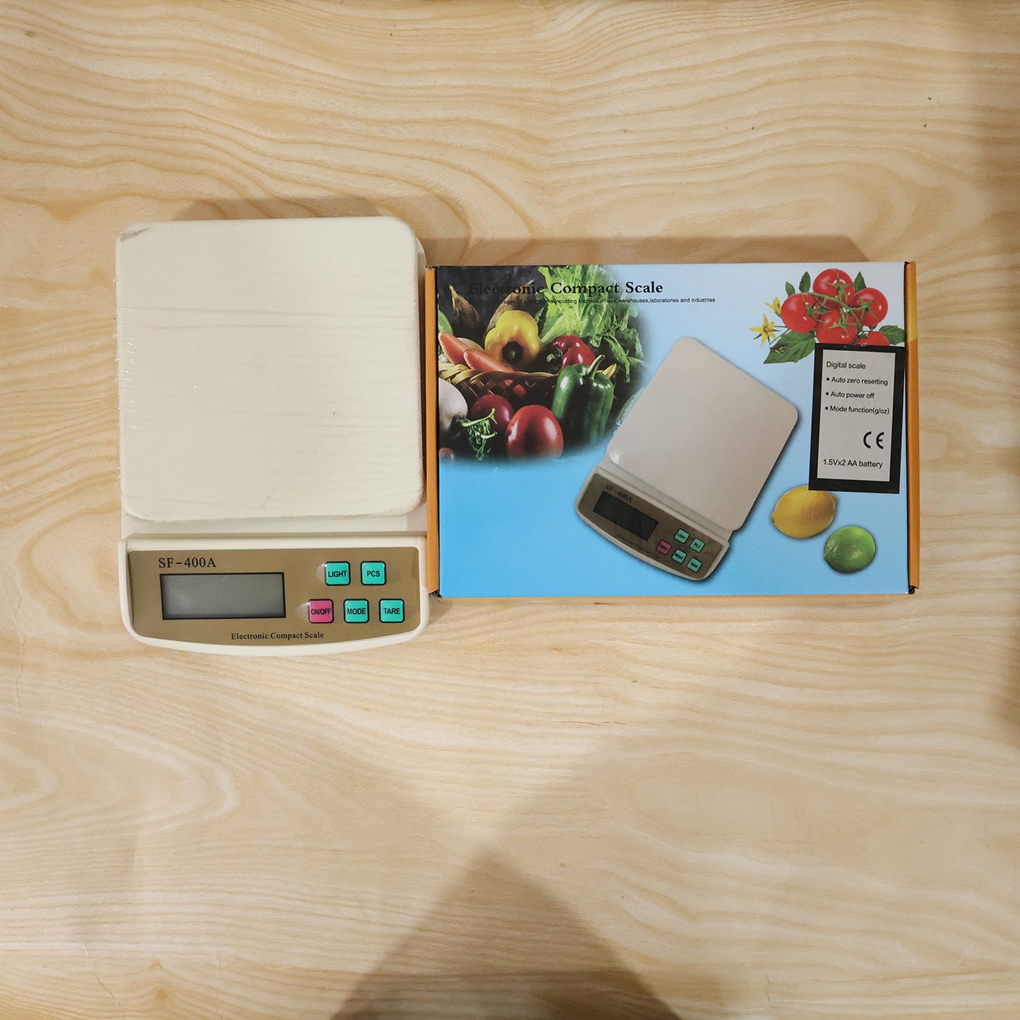Square Electronic Kitchen Weighing Scale SF400A Digital Food Scale (1 Pc)