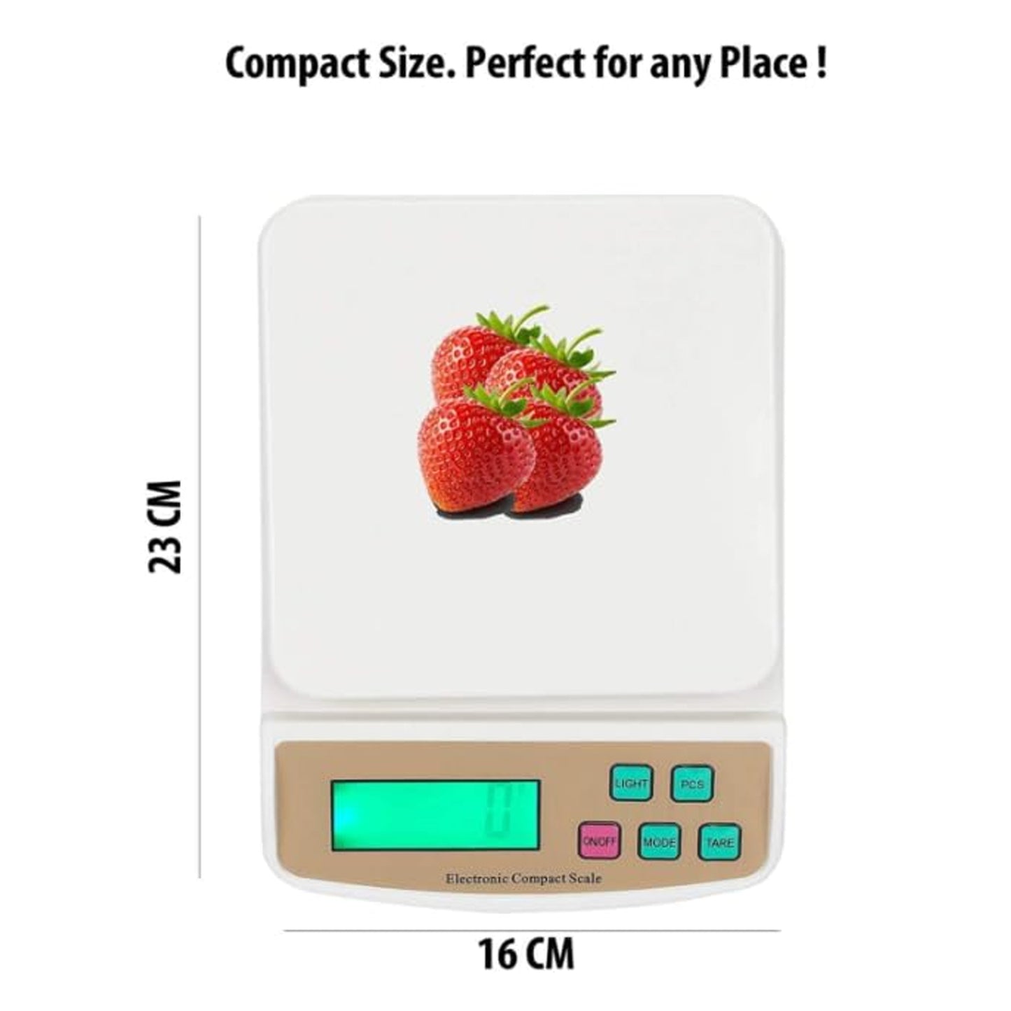 Square Electronic Kitchen Weighing Scale SF400A Digital Food Scale (1 Pc)