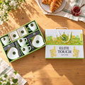 Tea Cup and Snack Serving Set with Leaf Bowls and Divided Dish (7 Pc Set)