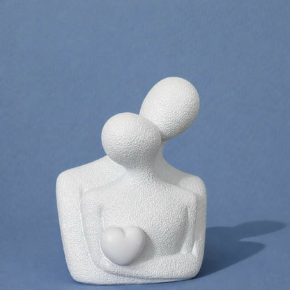 Abstract Couple Showpiece with Heart for Home, Table & Gift Decor