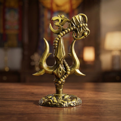 Shiv Trishul with Damru Idol-02