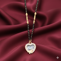 Heart Butterfly Mangal Sutra – Gold-Plated with AD Sparkle