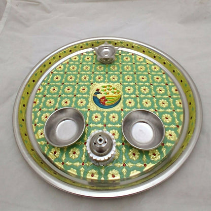Green Pooja thali- live