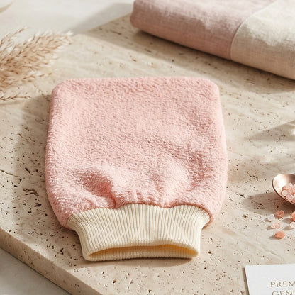 Body scrubber shower mitt skin