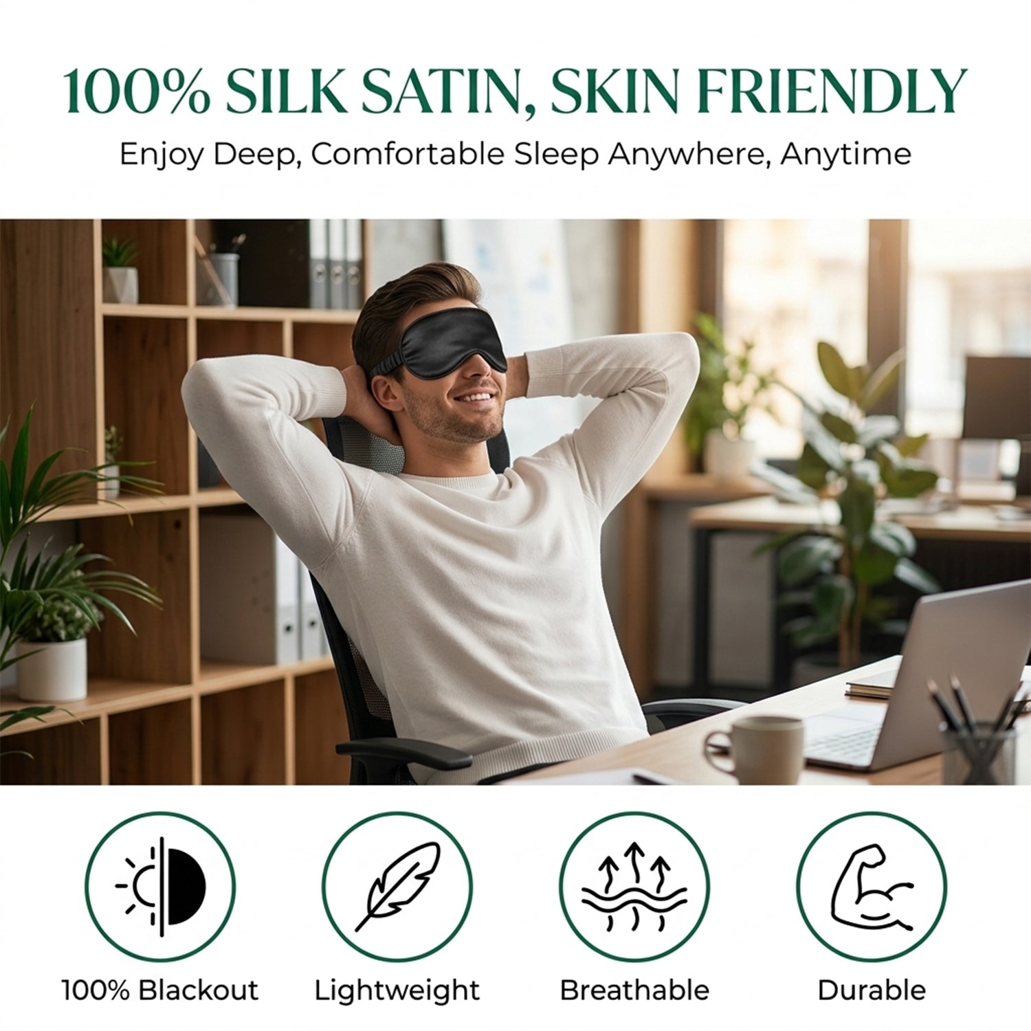 Eye mask travel relaxation use