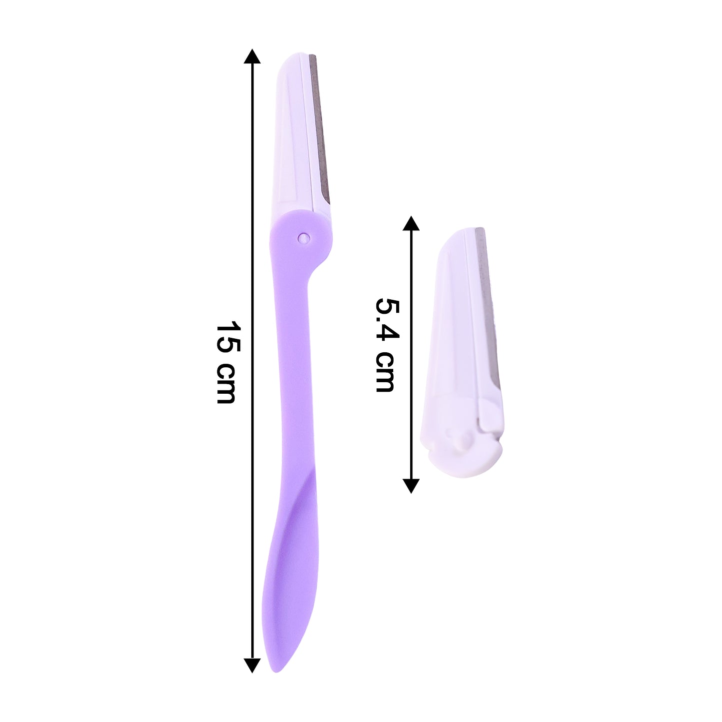 Eyebrow facial hair razor with 3 Replaceable Blades