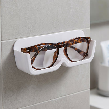 Plastic Sunglasses Holder Stand Wall Mounted Eyewear Rack Adhesive (1 Pc)