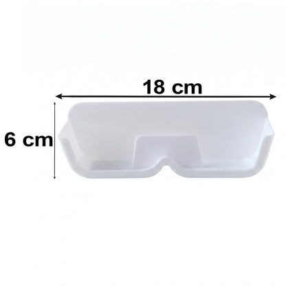 Plastic Sunglasses Holder Stand Wall Mounted Eyewear Rack Adhesive (1 Pc)