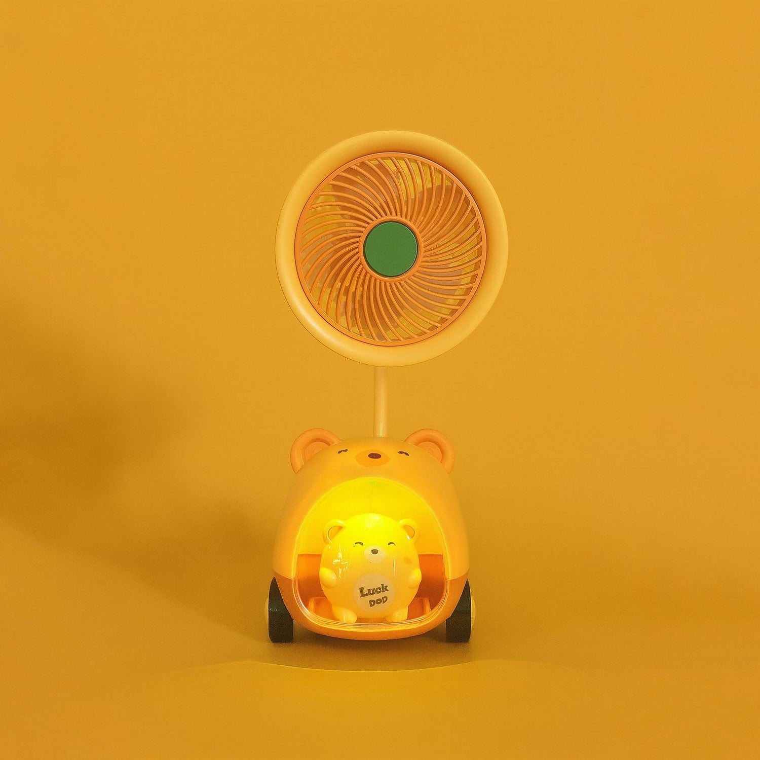 Kids Bear Fan Lamp with Night Light | Cute Table Fan for Study & Bedside