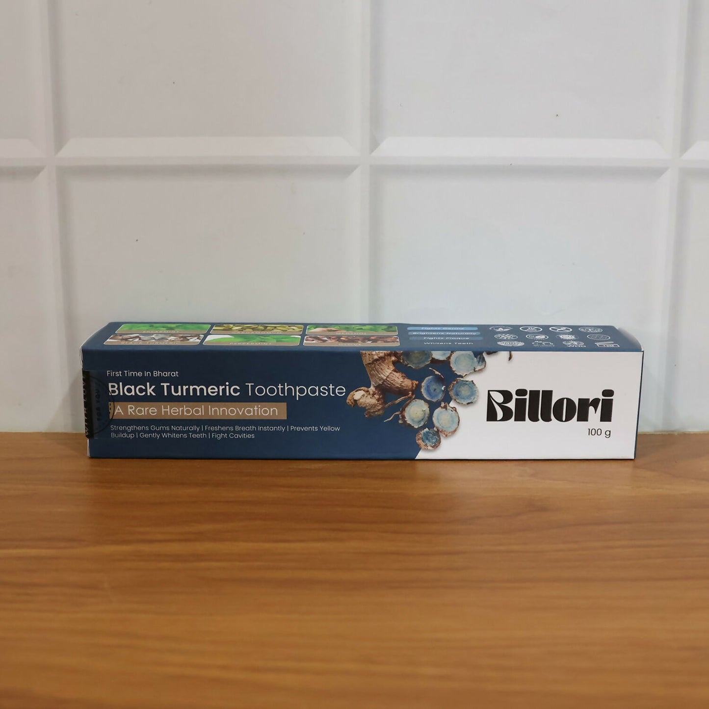 Black Turmeric Toothpaste with A Rare Herbal Innovation, First Time in Bharat (100 g)