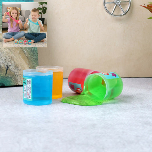 Khyati Frisky Clear Slime, Soft, Stretchy Fun Sensory Play Gel (1Pc/Mix Colour, 40 g)