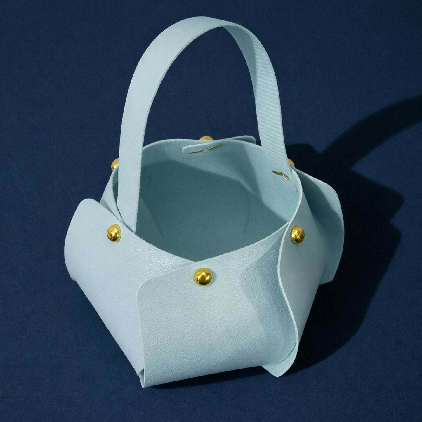 Mini Handheld Bag for Women with Structured Design | Compact Casual & Gift Purse (BLUE)