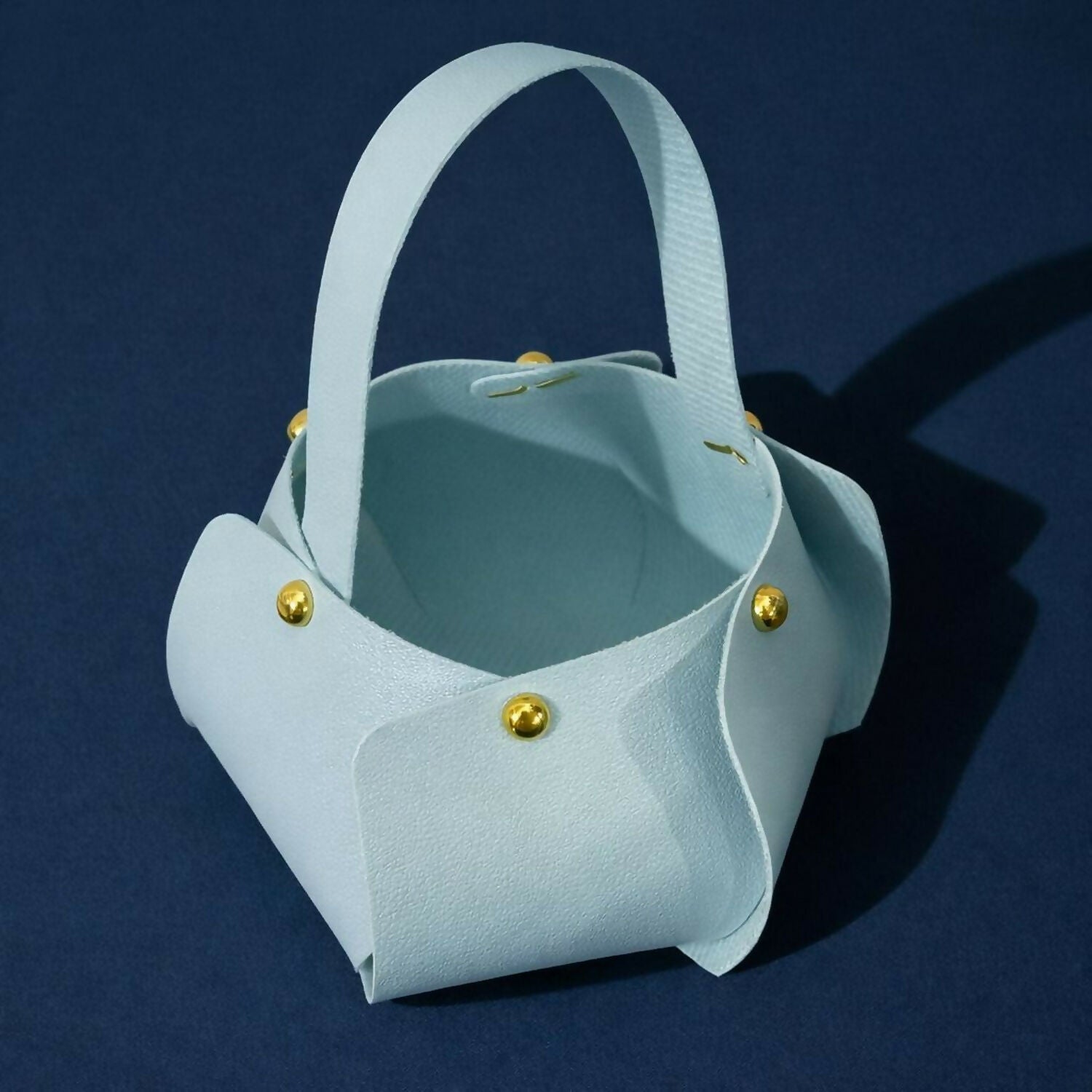 Mini Handheld Bag for Women with Structured Design | Compact Casual & Gift Purse (BLUE)