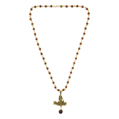 Mahakal Pendant with Rudraksha Necklace Mala