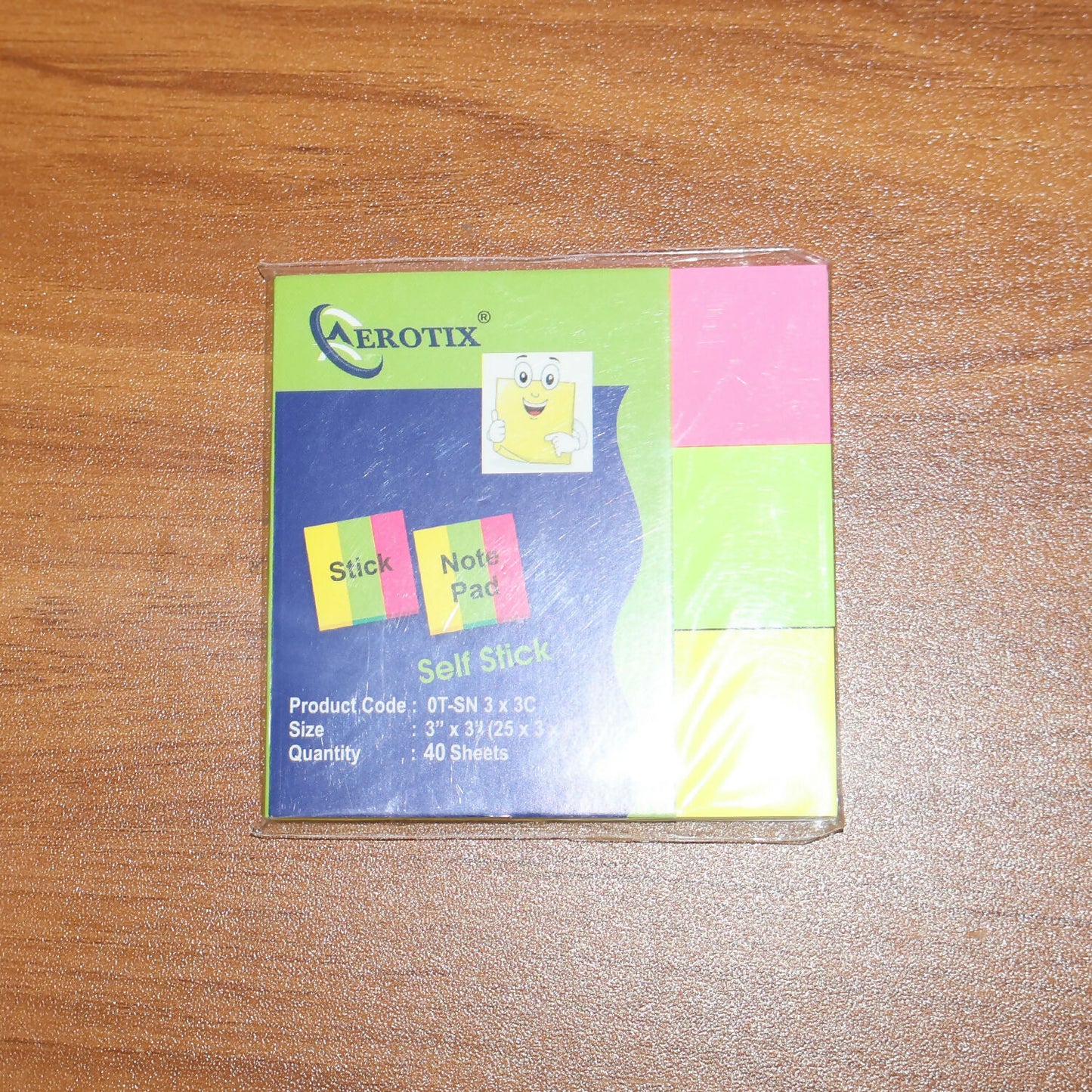 Self Sticky Notes Pad 3 Multicolour with Strong Adhesive (25×3×75 mm, 40 Sheets, 6 Pack Combo)