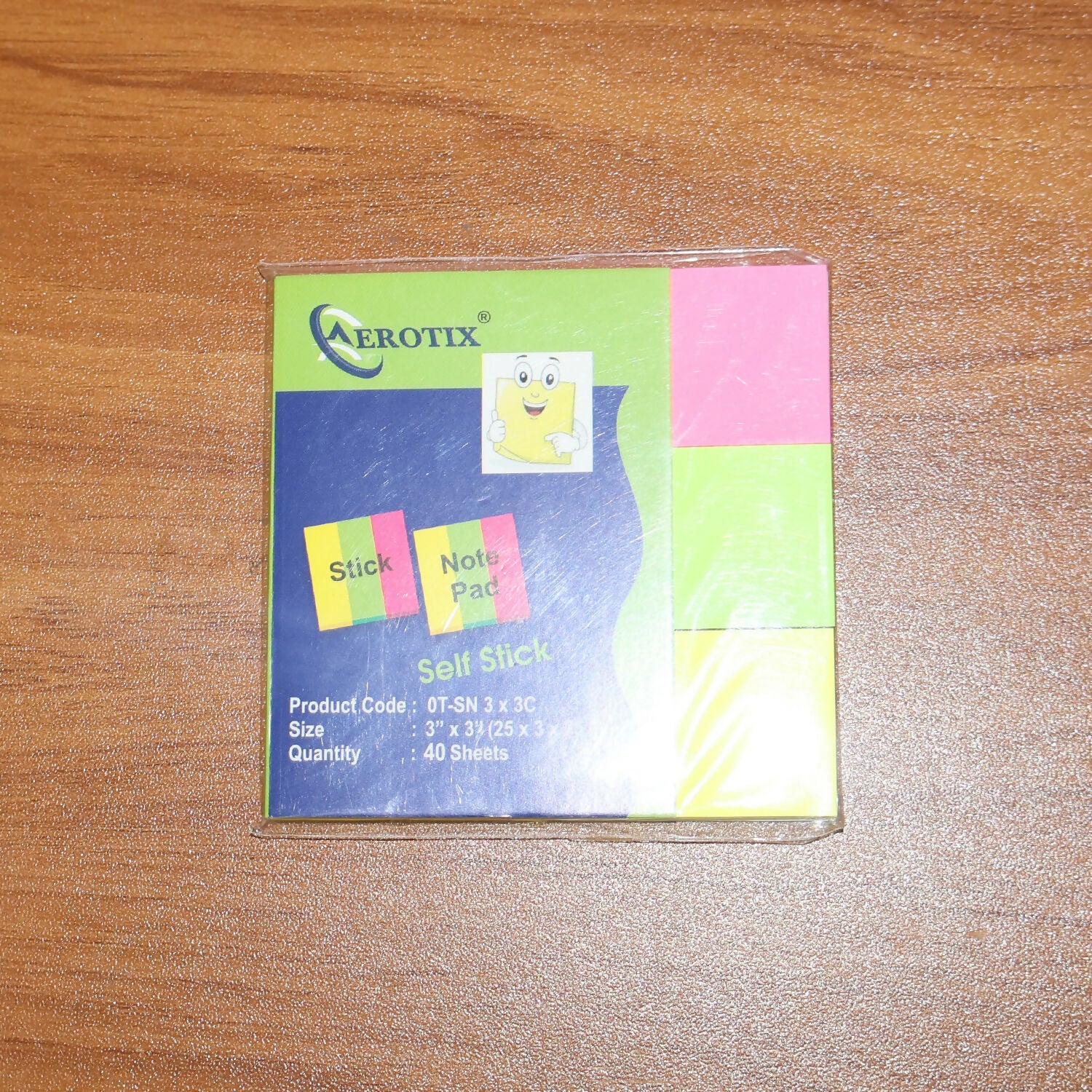 Self Sticky Notes Pad 3 Multicolour with Strong Adhesive (25×3×75 mm, 40 Sheets, 6 Pack Combo)
