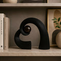 Modern Abstract Spiral Sculpture – Elegant Tabletop Decor for Home & Office