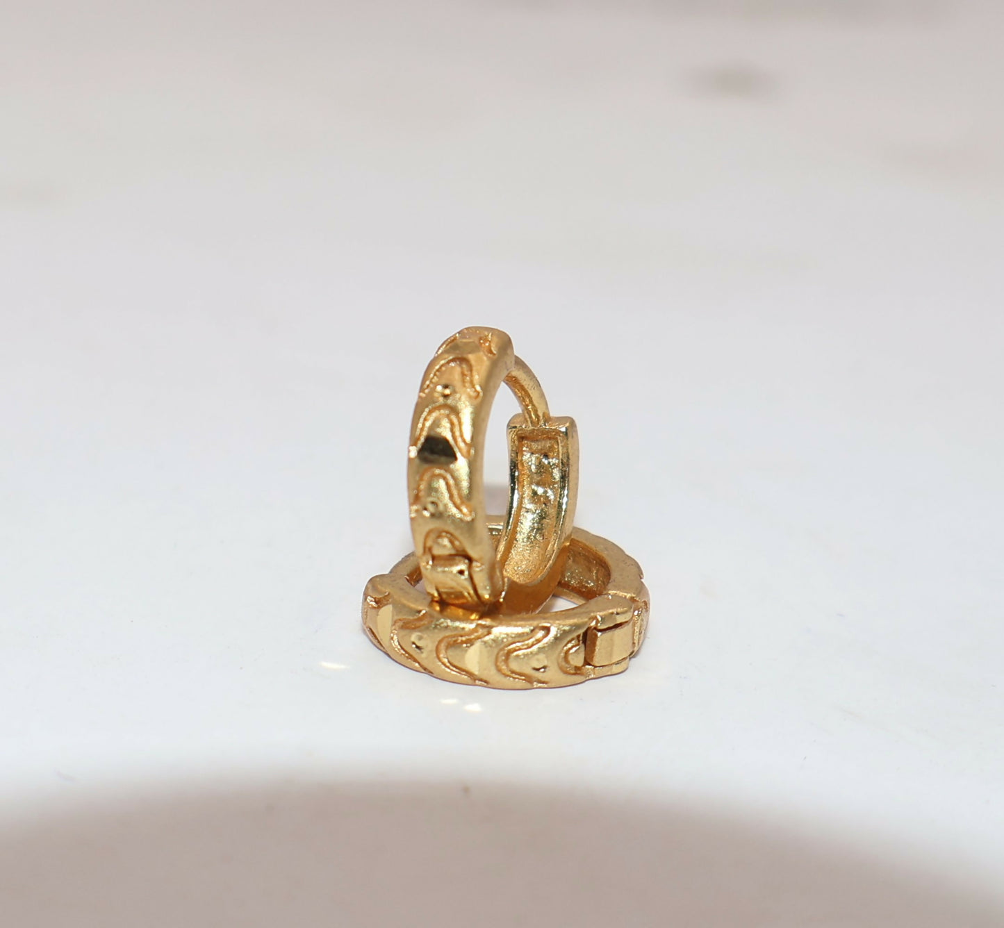 Gold AD Hoop kan ki bali Earrings Traditional & Daily Wear