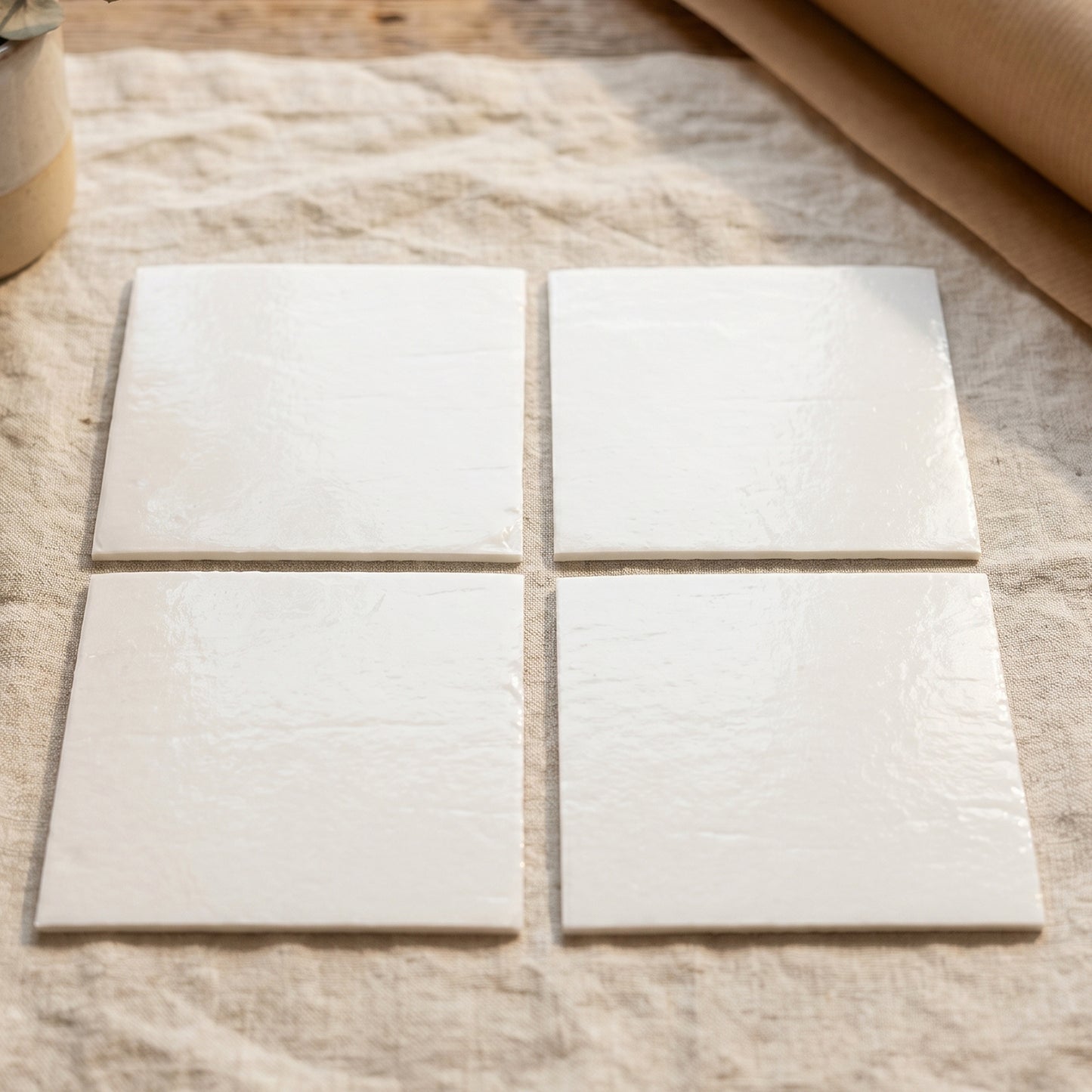 Floor with rug secured by anti-slip grippers from DeoDap.