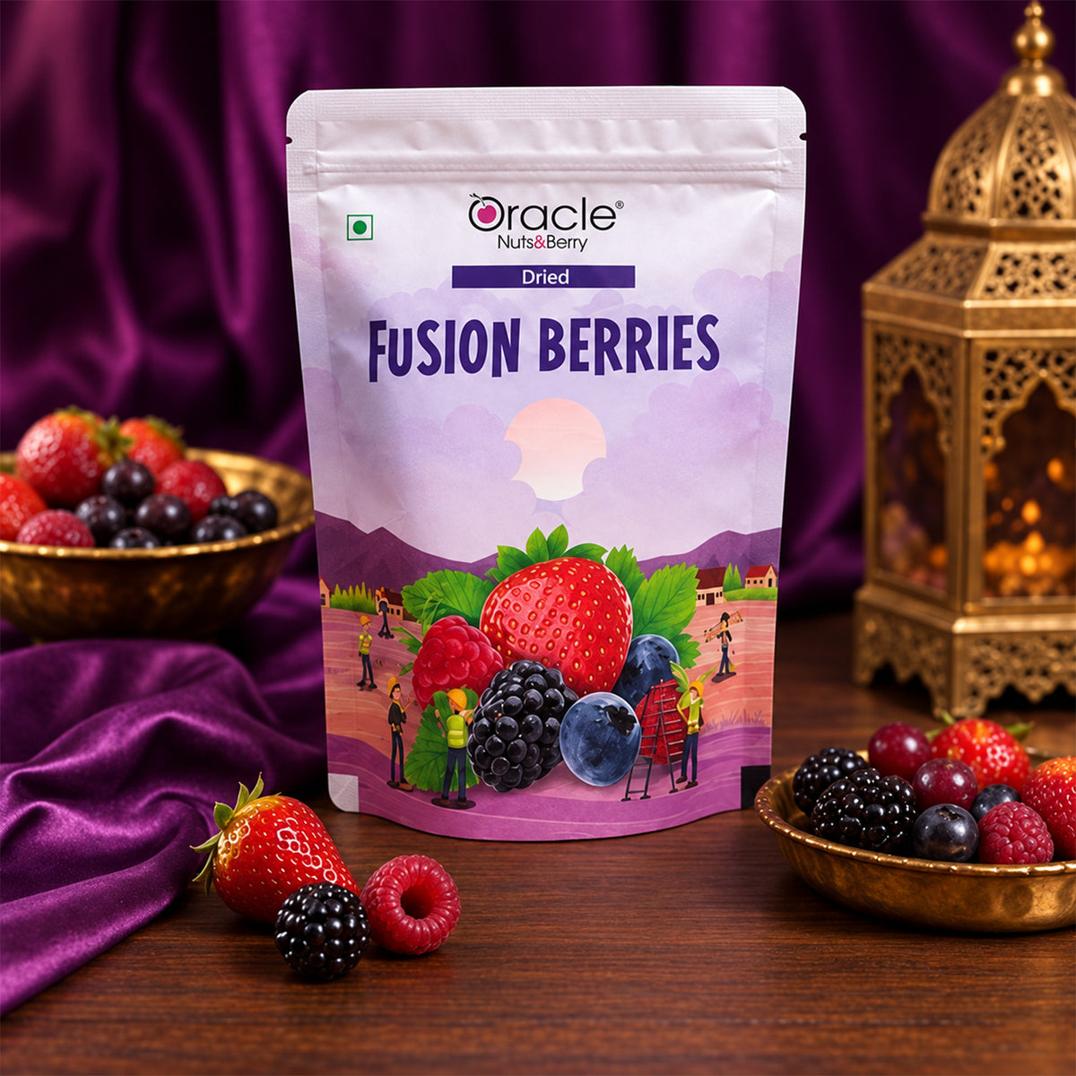 Fusion Berries Mix Premium Dried Mixed Berries Sweet and Tangy Berry Snack (250g)