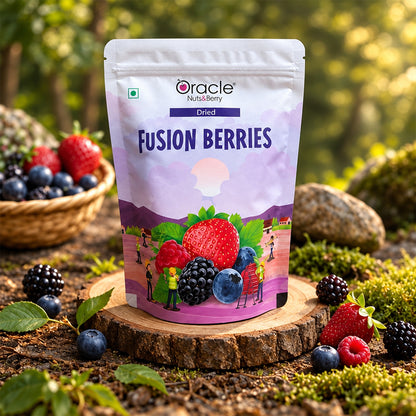 Fusion Berries Mix Premium Dried Mixed Berries Sweet and Tangy Berry Snack (250g)