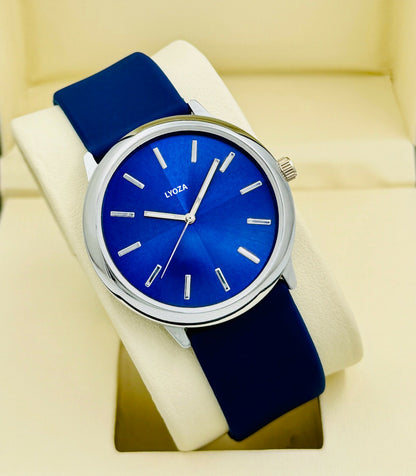 Blue Model with Black silicone Belt Analog Watch - For Men