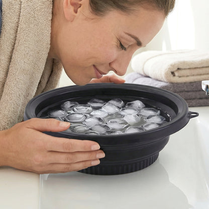 Reusable face ice bowl for skin tightening