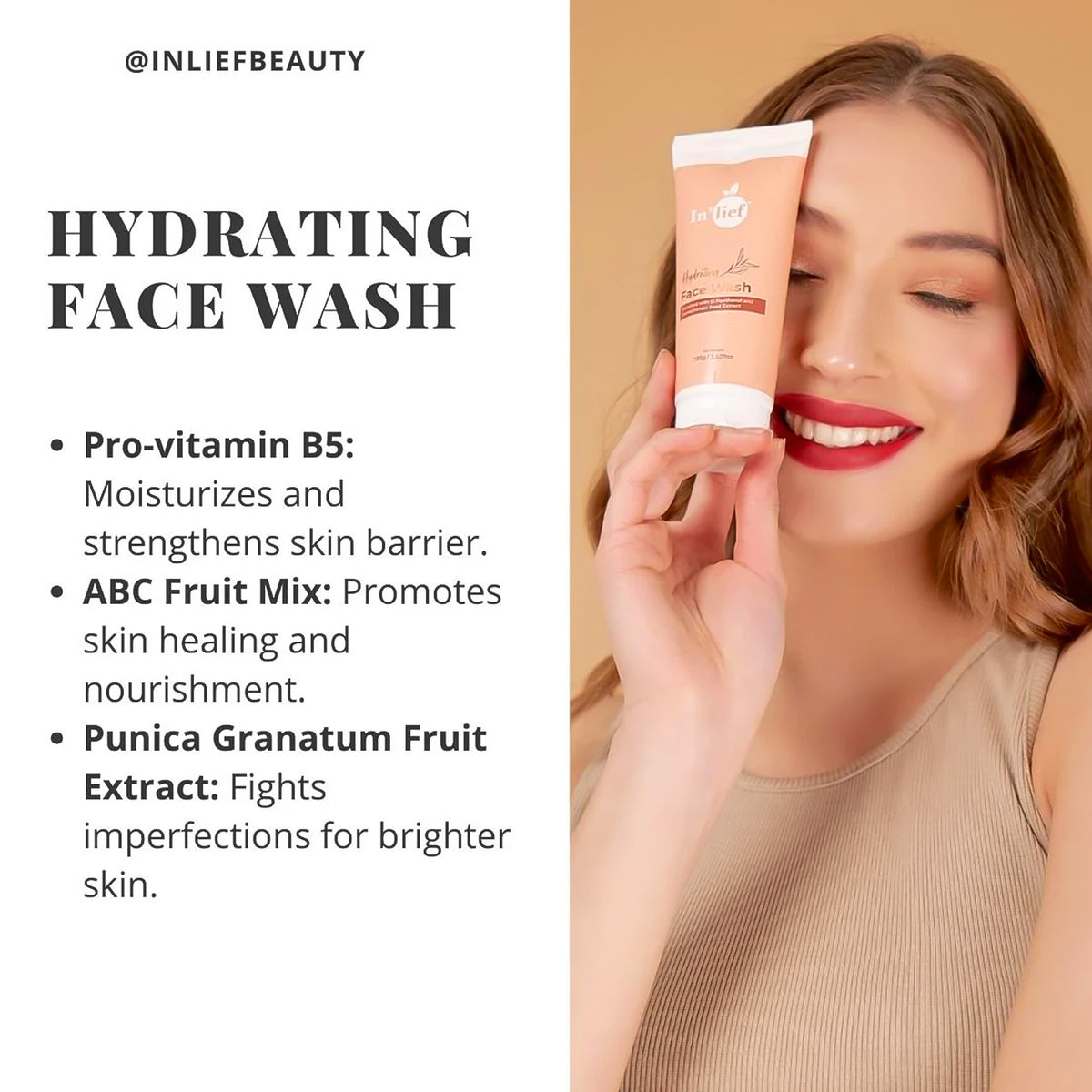 In'lief Hydrating Face Wash 1 Piece 1 Pieces - Image 4