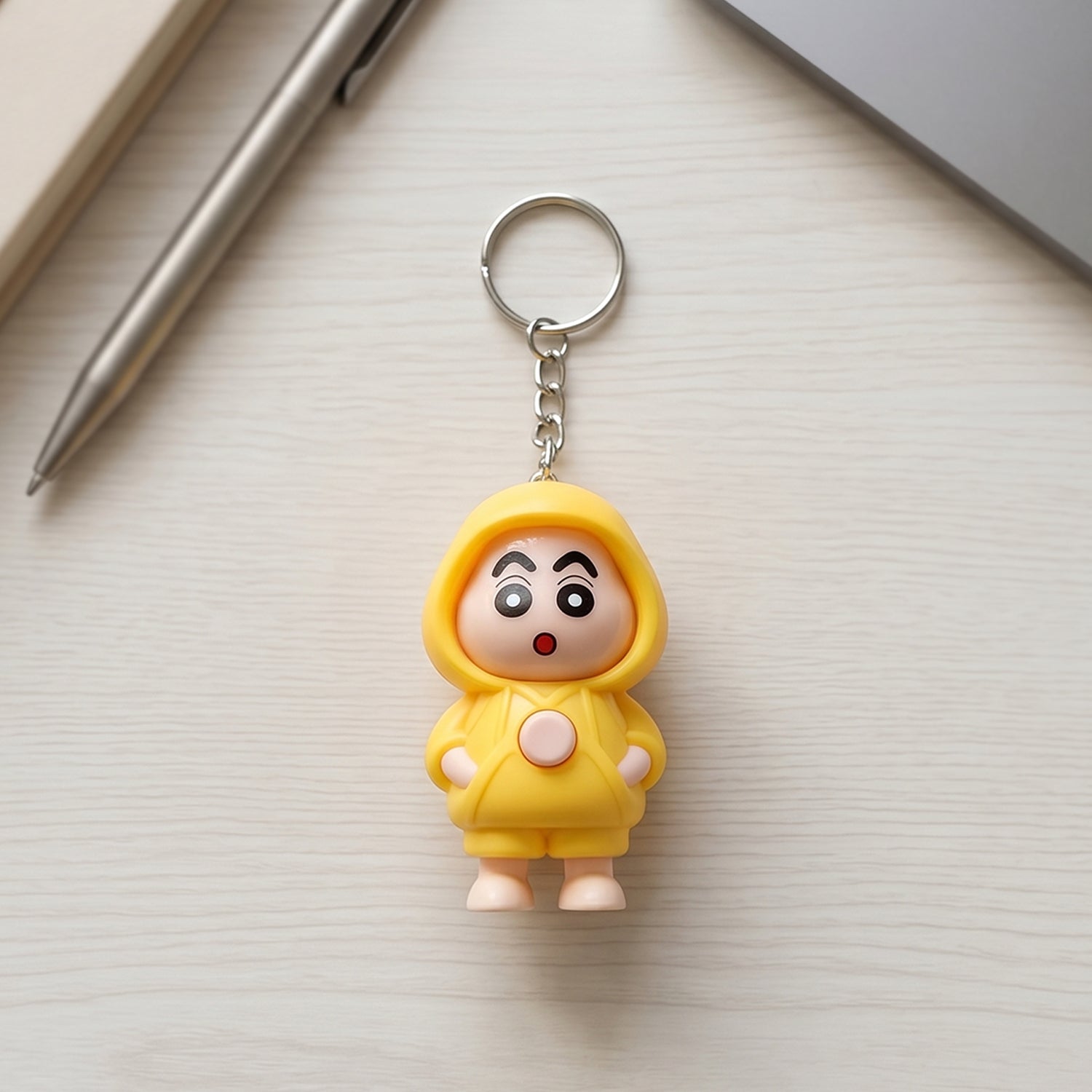 Backside of Face Changing Doll Keychain