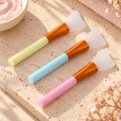 Silicone Face Mask Brush Set for Even Skincare Application at Home and Salon (3 Pc)