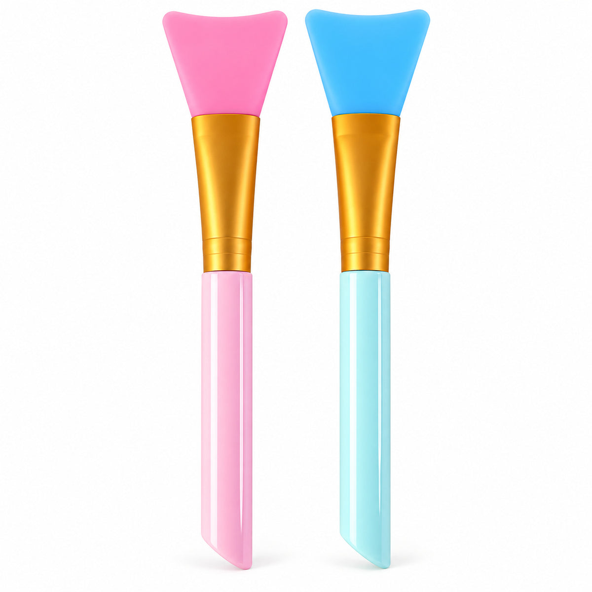 Silicone Face Mask Brush Set for Even Skincare Application at Home and Salon (2 Pc)